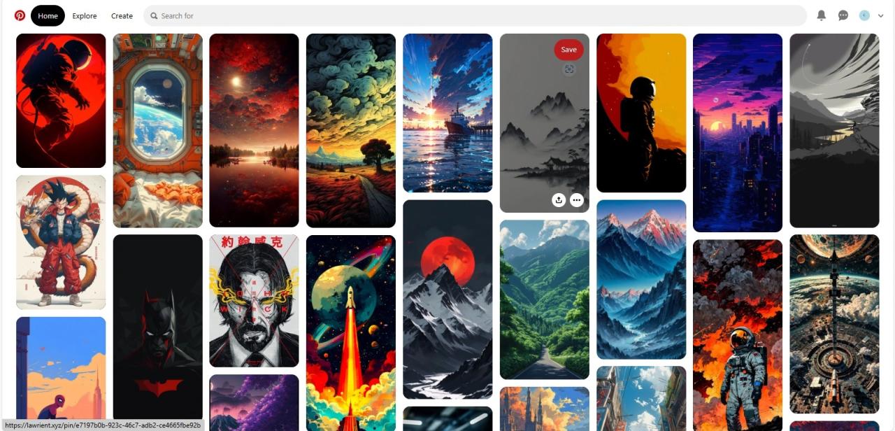 Pinterest Clone Preview